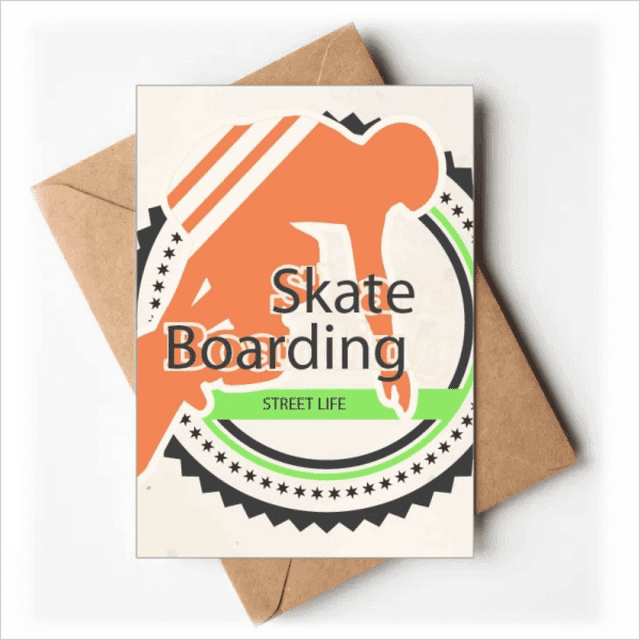 Winter Sport Skate Boarding Athletes Illustration Greeting Cards You are Invited Invitations