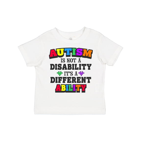 Inktastic Autism is Not a Disability It's a Different Ability Boys or Girls Toddler T-Shirt