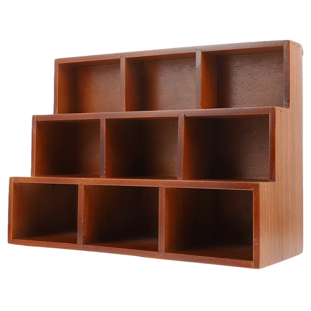 Minkissy Figure Display Shelf With Rectangular Wood For Wall Display 1Pack