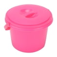 thumbnail image 3 of MultiFunction Paint Brush Tub Plastic 2 Compartments Bucket with Palettes for Color Mix(YJ004 Pink ), 3 of 14