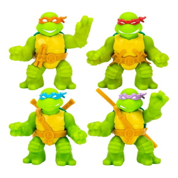 Heroes of Goo Jit Zu Teenage Mutant Ninja Turtles | 4 Pack | Super Oozy Toy Figures | Classic Donatello, Classic Michelangelo, Classic Leonardo & Classic Raphael | with