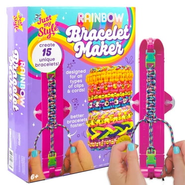 Just My Style D.I.Y. Multicolor Satin Cord Bracelet Maker, Arts & Crafts, 6 