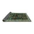 thumbnail image 2 of Ahgly Company Indoor Round Persian Turquoise Blue Traditional Area Rugs, 4' Round, 2 of 4