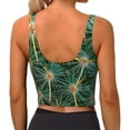thumbnail image 3 of Lsque Thorns Of Macro Cactus Printed Women'S Sports Bra, Compression, Moisture Wicking, High-Impact Sports Bra For Women,Supportive sports bra-Large, 3 of 9