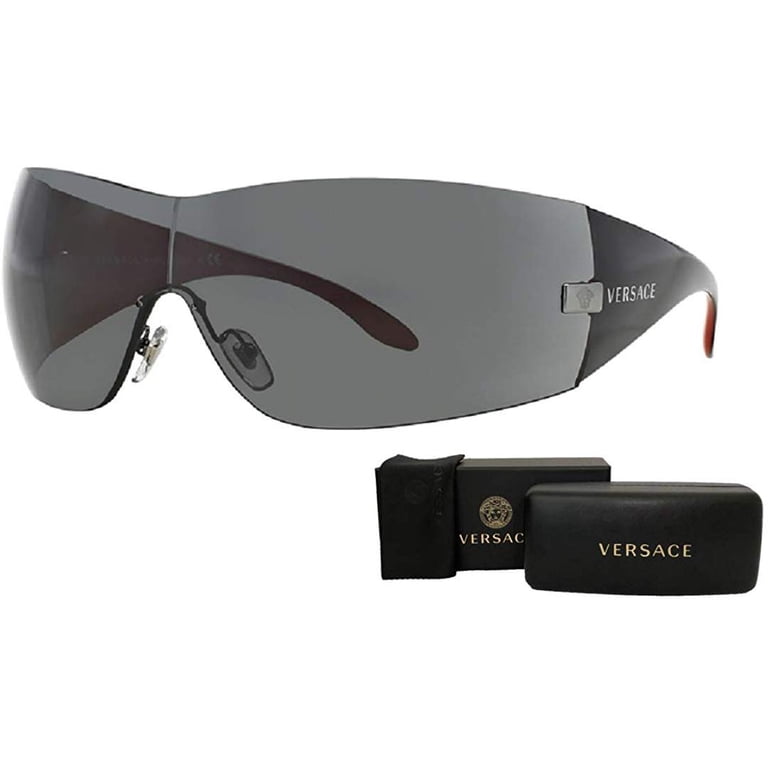 Versace VE2054 100187 41M Gunmetal/Grey Wrap Square  display picture 2