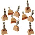 thumbnail image 1 of Woeilo 10pcs Fishing Copper Bell Alert with Eagle Clamp Clips Baits Alarm Bells, 1 of 4