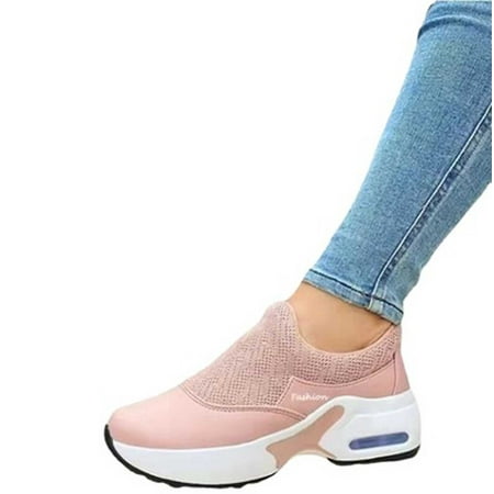 

AnuirheiH Sandals Stretch Cloth Large Size Women Shoes Summer Comfortable Casual Sports Shoes Sale Clearance