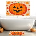 thumbnail image 1 of HANDIED Polyester carpet Halloween Pumpkin Bathroom Rugs Non Washable Absorbent Mat Autumn Funny Cute Microfiber Bathroom Rug For Shower Tub, 1 of 8