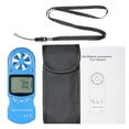 thumbnail image 2 of 8 in 1 Handheld Digital Anemometer Wind Speed/Temperature/Humidity/Wind Chill/Heat Index/Dew Point/Barometric Pressure/Altitude Meter with LCD Backlight--Blue, 2 of 7