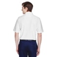 thumbnail image 2 of 8413 UltraClub Men's Cool & Dry Elite Tonal Stripe Polo White 4XL, 2 of 3