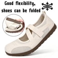 thumbnail image 4 of CHICVOMEY Flats for Women Breathable Mesh Mary Jane Flats for Women Casual & Work Ballet Flats Slip On Shoes with Velcro Strap, 4 of 9