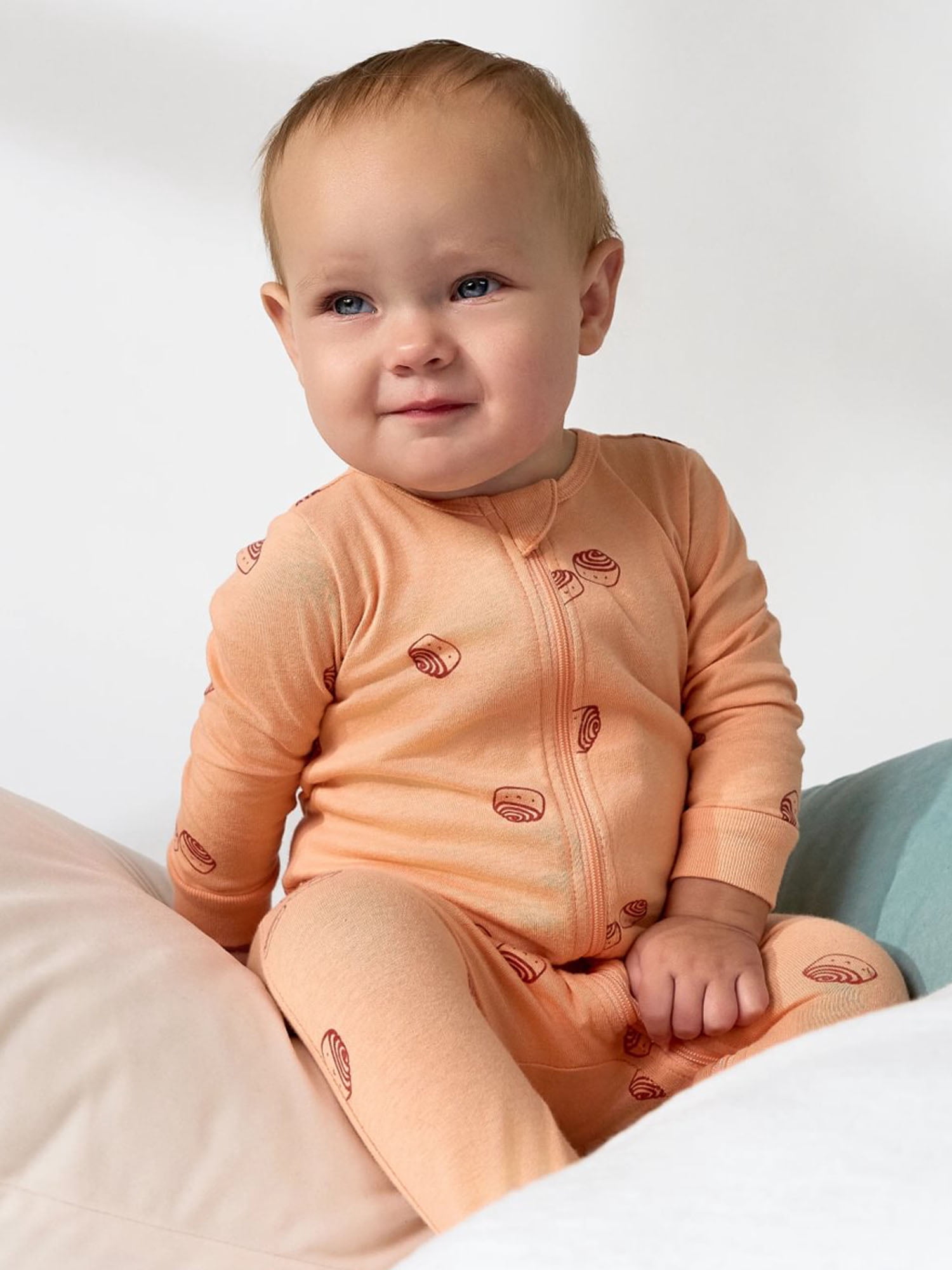 Gerber Baby Neutral Sleep N´ Play 2-Way Zipper Footed Pajamas, 4-Pack, Sizes, Newborn - 6/9 Months