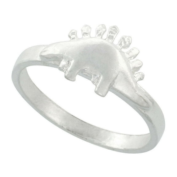 925 Sterling Silver Stegosaurus Dinosaur Ring