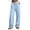 Light Blue, variant on yeiolnoer Wide Leg Sweatpants for Women Comfy Drawstring Running Pants Elastic Waist Lounge Pants with Pockets for Winter(White,X-Large)