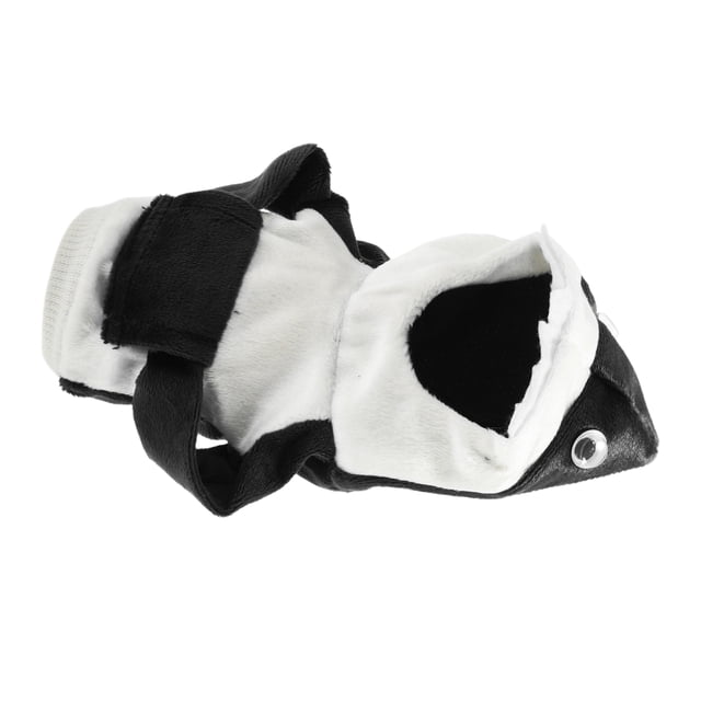Cubierta de pomo de cambio universal de Unique Bargains con patrón de tiburón para coche, RV, camión, SUV, tela negra y blanca