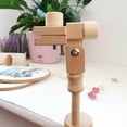thumbnail image 4 of Adjustable Embroidery Hoop Stand Desktop Cross Embroidery Display Tapestry Stitch Holder Wooden Rack, 4 of 9