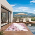 thumbnail image 3 of Pink Wisteria Outdoor Rug for Patio/Deck/Porch, Non-Slip Large Area Rug 5 x 8 Ft, Sprinng Summer Pastoral Flowers Botanical Indoor Outdoor Rugs Washable Area Rugs, Camping Rug Carpet Runner, 3 of 8
