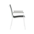 thumbnail image 5 of Meridian Furniture Nizuc Black Outdoor Patio Dining Arm Chair (Set of 2), 5 of 7