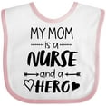 thumbnail image 3 of Inktastic My Mom is a Nurse and a Hero Boys or Girls Baby Bib, 3 of 4