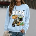 thumbnail image 2 of Womens Sweatshirts Halloween Ghost Sweatshirts Trendy Sweaters Oversized Sweater Casual Sweaters Cute Sweaters Work Sweaters Cute Halloween Outfits Womens Track Suits Comfy Clothes, 2 of 4