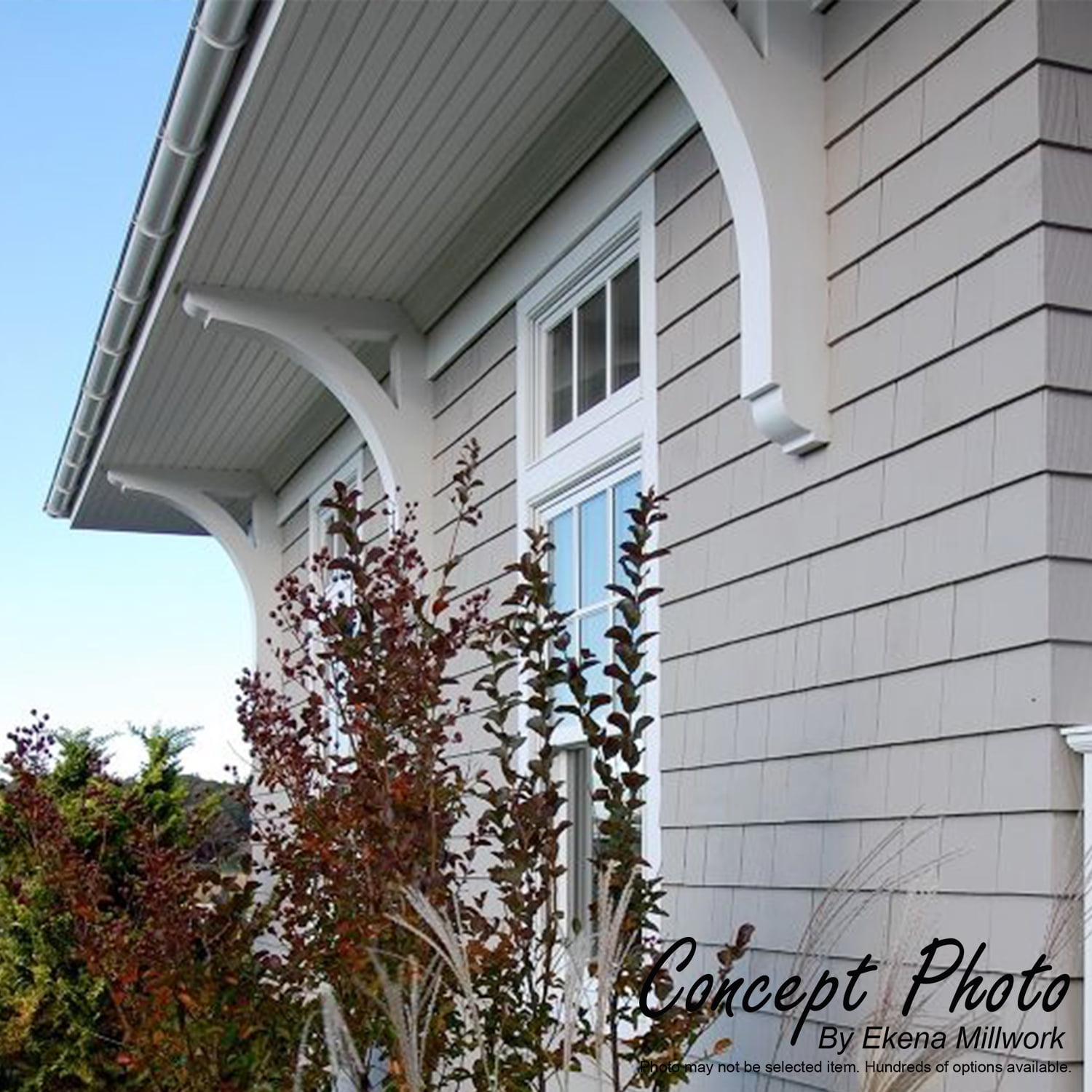 5"W X 24"D X 24"H Legacy Architectural Grade PVC Outlooker with Block Ends