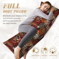 thumbnail image 3 of KLL Ultra Soft Microfiber Body Pillow Cover/Pillowcases 20"x54" with Hidden Zipper Closure-Coffee Stamp, 3 of 5