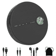 thumbnail image 3 of Lecteur CD Bluetooth Rechargeable, Lecteur de Musique CD pour Voiture Noir, 3 of 6