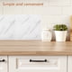 thumbnail image 5 of 10 piezas de azulejos de mármol autoadhesivos para baño y cocina, revestimiento de pared de fácil instalación, resistente al agua y duradero, para sala de estar, dormitorio y más, color blanco, 5 of 8