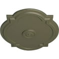 thumbnail image 3 of Ekena Millwork 21 1/4"W x 17 3/8"H x 1"P Waltz Ceiling Medallion (Fits Canopies up to 4 1/2"), Hand-Painted Spartan Stone, 3 of 6