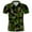 Dark Green, variant on JLFKNG Summer Mens Polo Shirts Short Sleeve Shirt For Men Simple Fashion Camouflage Polo T Shirt Lapel Slim Fit Shirt Buttons Up Comfy Mens Clothes
