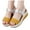 Yellow, variant on Platform Wedge Sandals for Women 2025 Fashion Comfortable Chunky Flats Non Slip Work Walking Summer Shoes