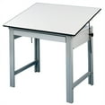 thumbnail image 2 of Alvin Table Gray Base White Top 37.5" x 60", 2 of 2