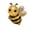 C, variant on MYUNNIL Original Recycled Bee Souvenir, Handmade Mini Transparent Embossed Bee Acrylic Figurine with Exquisite Gift Box, Coastal Style Emotional Set for Home Office Decor & Holiday Gift
