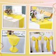 thumbnail image 4 of Yellow Table Runner Set of 5 Satin Table Runners Wedding Table Runners Silk Smooth Fabric for Party Birthday Reception Table Decorations 12x108 inch, 4 of 6