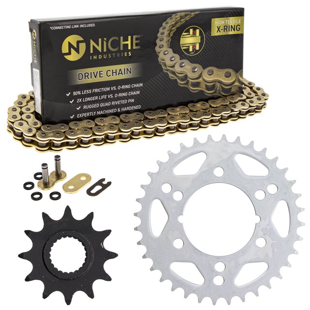 Niche Sprocket Chain Set for Polaris Scrambler 500 2X4 12/36T 520 X-Ring ATV MK1005076