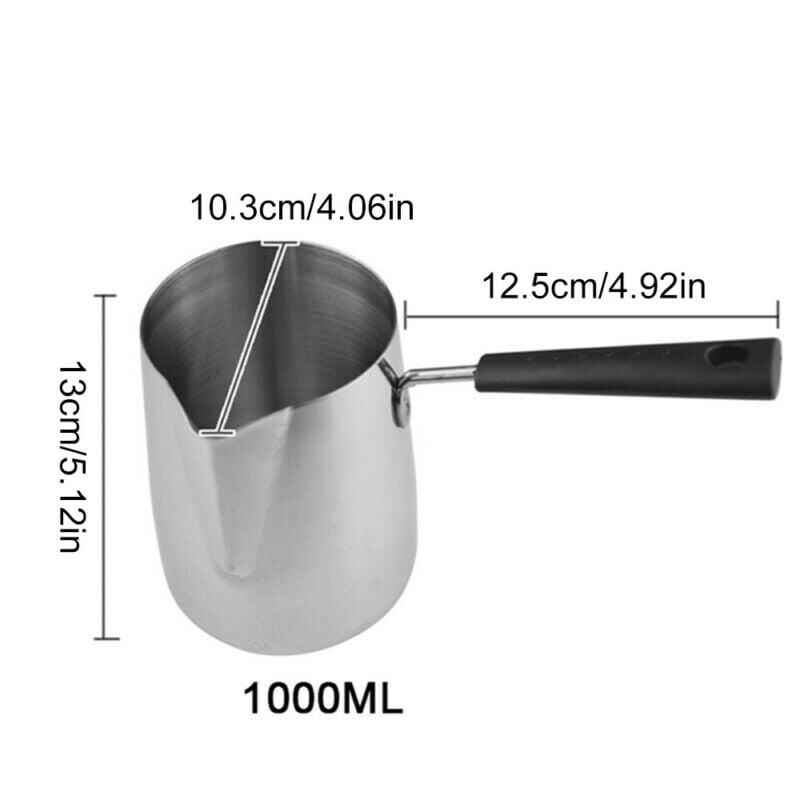 Stainless Steel Pouring Pot Candle Making Wax Melting Jug Pitcher DIY Soap Tool 