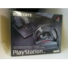 MAD CATZ PLAYSTATION 1 DRIVING STEERING RACING WHEEL & PEDALS SHIFTER