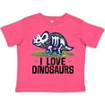 thumbnail image 3 of Inktastic Girl Dinosaur I Love Dinosaurs Girls Toddler T-Shirt, 3 of 5
