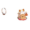 thumbnail image 1 of Soporte Para Botellas De Vino Con Forma De Gato De Hierro, Organizador De Reloj De Pared Silencioso Para Niños, Para Oficina, Dormitorio, Cocina Y Hogar., 1 of 8