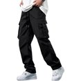 thumbnail image 3 of Clossjun Men's Casual Cargo Pants Daily Wear Work Out Pants With Pockets Breathable Elastic Waist Athletic Pants for Hiking Street Wear XL, 3 of 6