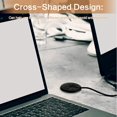 thumbnail image 3 of Durable ABS Plastic, Robust Wire Pass Through For Desk Cleanliness, Cable Cord Hole Cover Assures Effective Cable Management, 5PCS, Black, 3 of 5