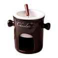 thumbnail image 1 of Fondue de Chocolate de Porcelana Tazas de Porcelana para Fundidor de Chocolate de Queso 280ml para marrón, 1 of 9