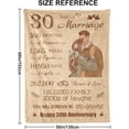 thumbnail image 2 of LHSHID Wedding Anniversary Couples Gifts Blanket Flannel Soft and Comfortable Anti static Bed Sofa Blanket 50x60in, 2 of 6