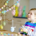 thumbnail image 4 of 3PCS Pom Pom Garland Easter Spring Home Indoor Wall Classroom Decor, Cute Hanging Rainbow Colorful Felt Ball Garland Baby Shower Wedding Birthday Party Supplies, 4 of 6