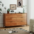 thumbnail image 4 of Gymax 6-Drawer Double Dresser w/ Interlock System Metal Support Legs Anti-tipping Kit, 4 of 10