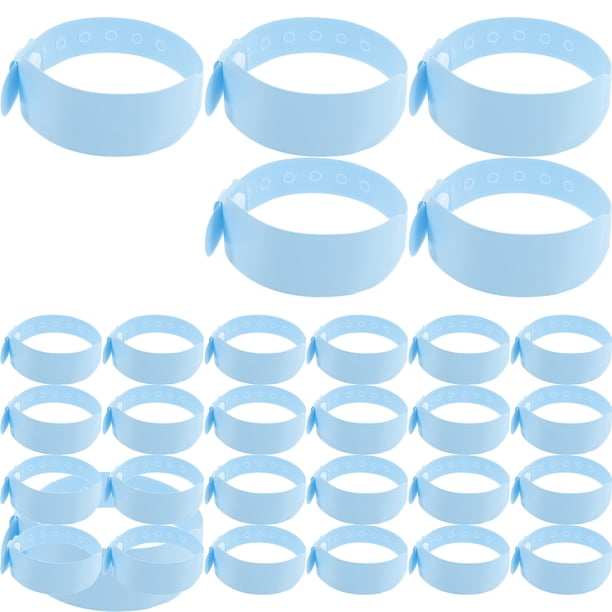 100 Uds pulseras desechables de Pvc pulseras de identificación de Hospital para recién nacidos bandas de identificación médica impermeables pulseras para eventos grabables
