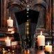 thumbnail image 4 of Fantasma colgante de Halloween, calavera luminosa con ropa negra, decoraciones de Halloween, ropa ondeante para exteriores, accesorios de ambiente de terror embrujado para patio, jardín, baúl, suminis, 4 of 6