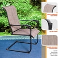 thumbnail image 2 of Sophia & William 5-Piece Patio Dining Set with C-Spring Textilene Chairs & Round Metal Table for 4-person, 2 of 8