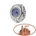thumbnail image 1 of CC TOY Vintage Punk Elastic Stretchy Quartz Watch Rings for Women Man Lover Pair Watches, 1 of 10