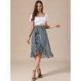 thumbnail image 4 of DARING DIVA Women's Hem Beach Ruffle Skirts Large Black, 4 of 6